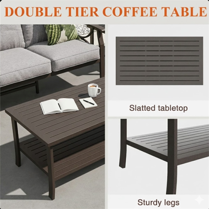 2 Piece Outdoor Patio Set - 70