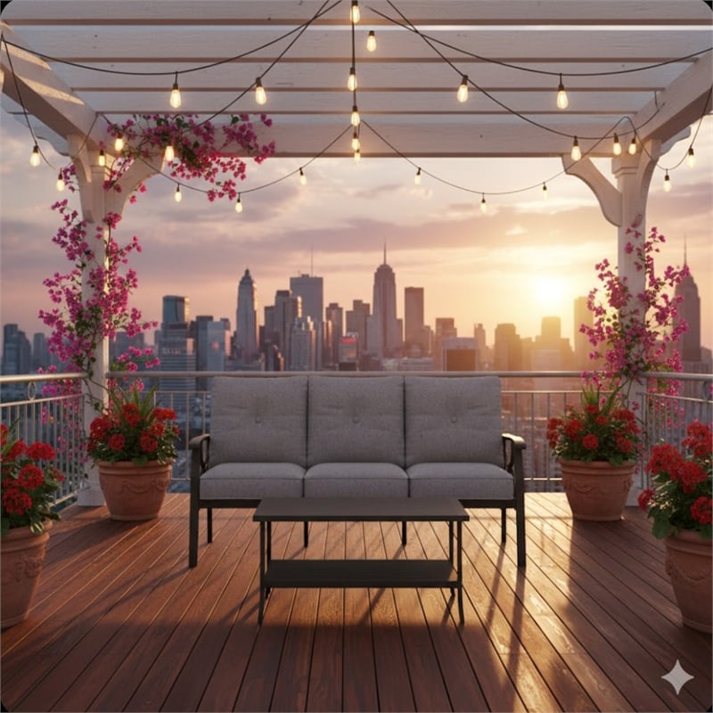 2 Piece Outdoor Patio Set - 70