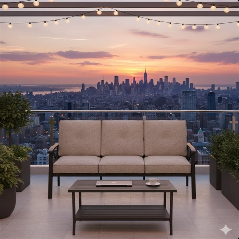 2 Piece Outdoor Patio Set - 70