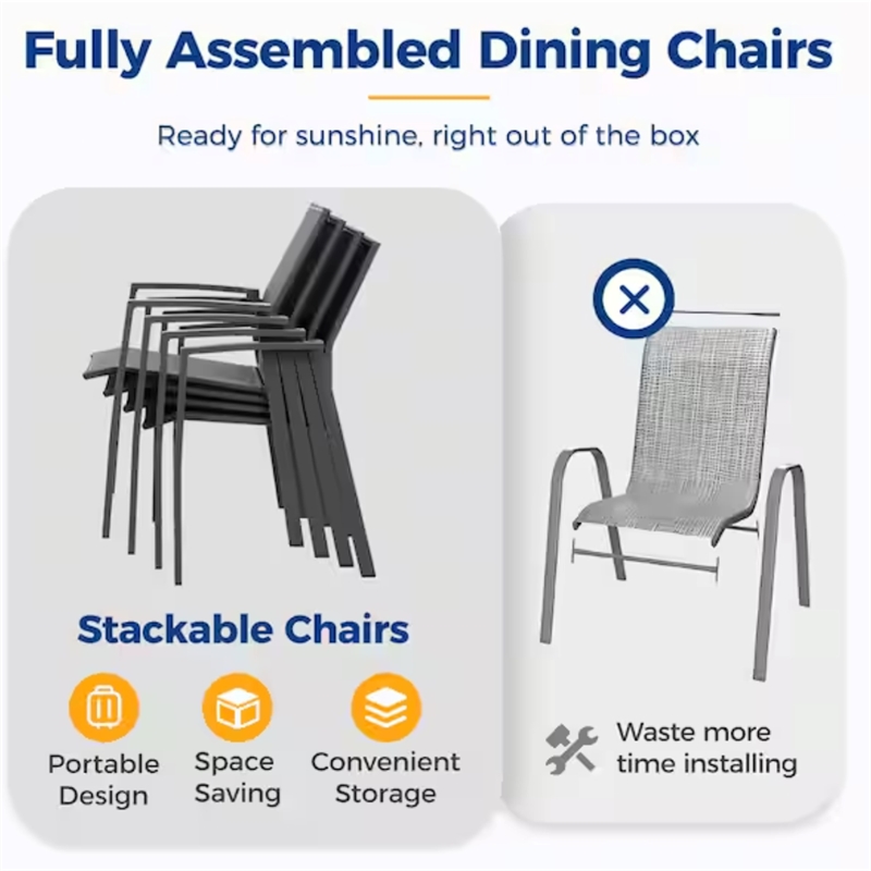 Aluminum Patio Dining Chairs - 22.44