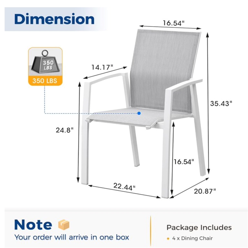 Aluminum Patio Dining - 22.44