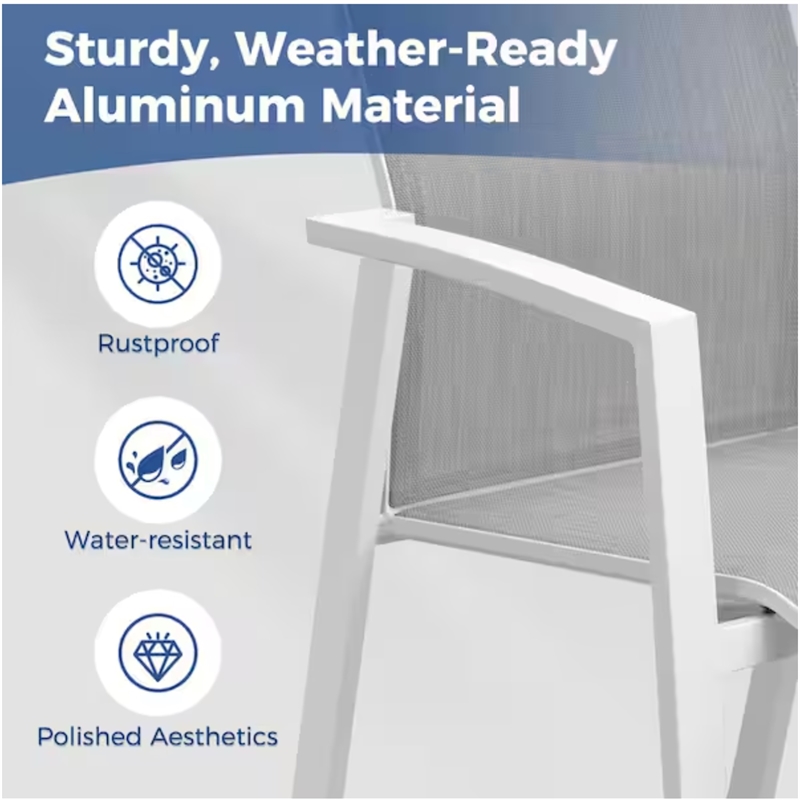 Aluminum Patio Dining Chairs - 22.44