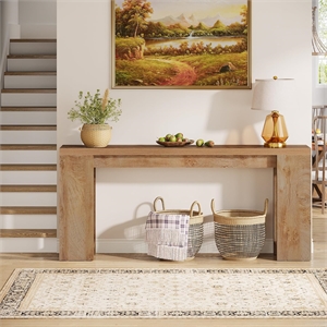 70.9&quot Extra Long Farmhouse Console Table