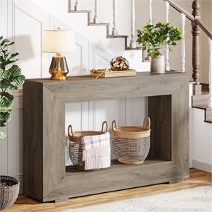 47&quot Farmhouse Console Table with Storage