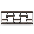 70.9 Inches Sofa Console Table with 4 Tier Wood Storage Shelves