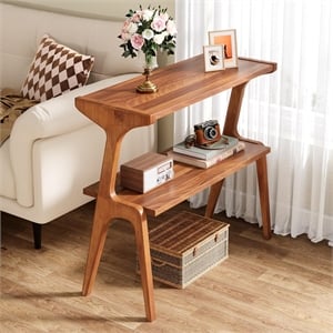 Mid Century Modern 27.56&quot Solid Wood End Table