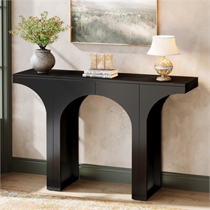 47&quot Modern Black Console Table for Entryway & Behind Sofa