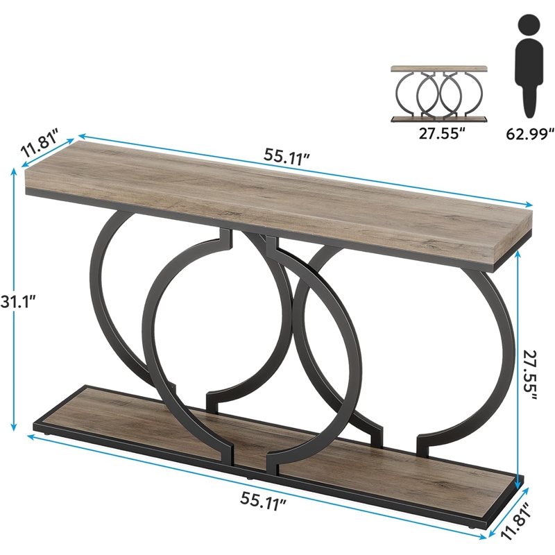 Industrial Console Table 55