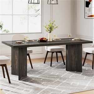 63&quot Farmhouse Dining Table for 4-6 People