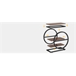 Industrial Narrow End Table with 3 Shelves