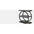 Industrial Narrow End Table with 3 Shelves