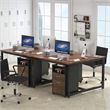 Mobile File Cabinet with Lock/2 Drawer Wood Filing for Letter Size Files
