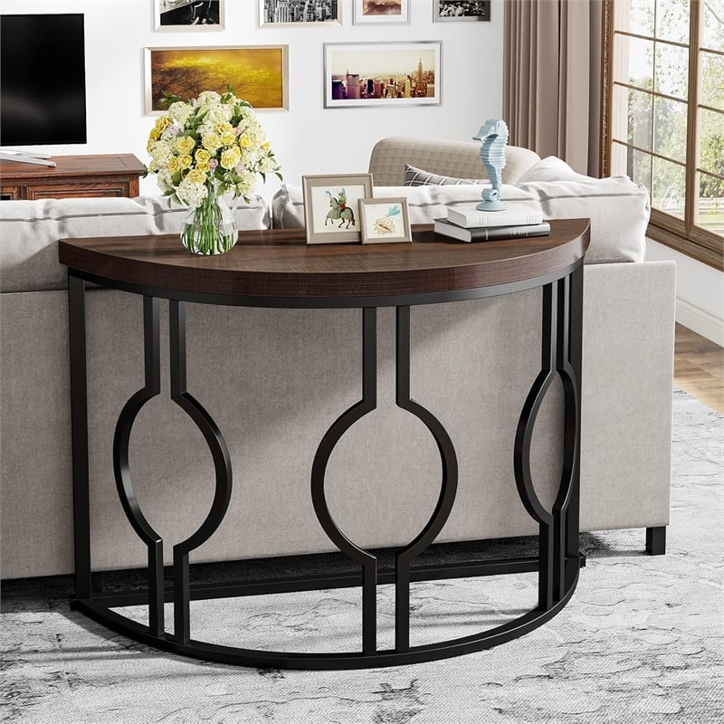 Half Moon Console Table for Entryway/43