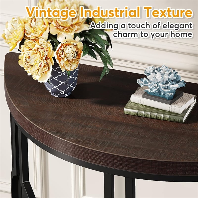 Half Moon Console Table for Entryway/43
