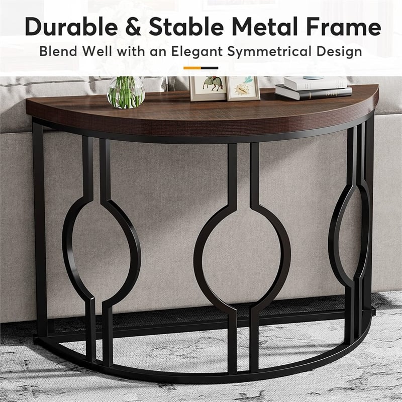 Half Moon Console Table for Entryway/43