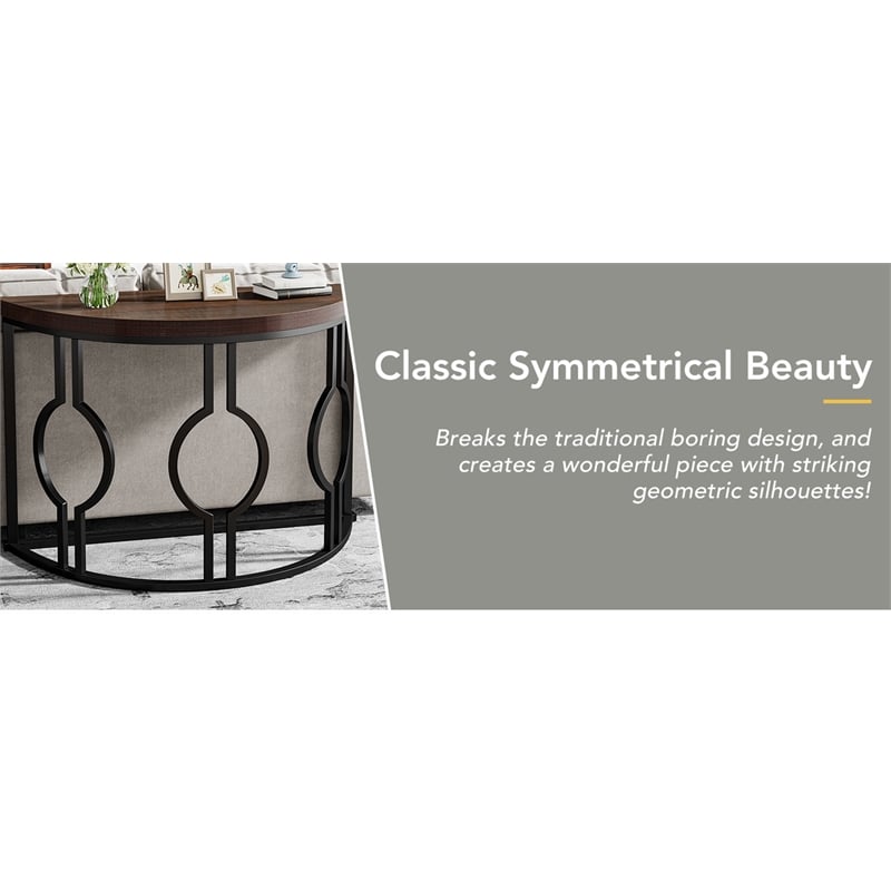 Half Moon Console Table for Entryway/43