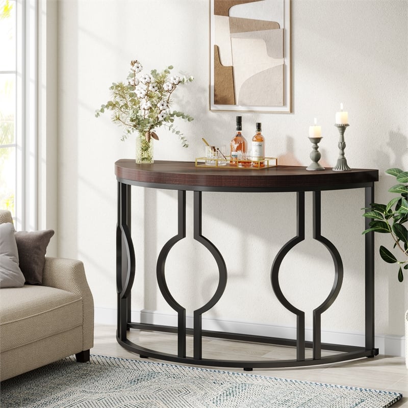 Half Moon Console Table for Entryway/43