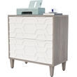 2-Drawer File Cabinet/Lateral Filing for A4/Letter/Legal Size/White