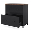 2-Drawer Lateral File Cabinet/Rustic Wood Filing for Home Office/A4