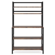 Industrial 5-Tier Kitchen Baker's Rack with Hutch/32