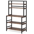 Industrial 5-Tier Kitchen Baker's Rack with Hutch/32