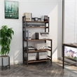 Industrial 5-Tier Kitchen Baker's Rack with Hutch/32