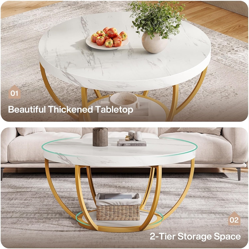 Modern Round Coffee Table/31.7