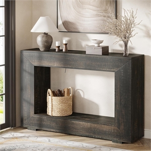Farmhouse Console Table/47&quot Entryway with Storage/Industrial Hallway