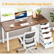 Computer Desk with 5 Drawers/47