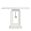 Modern Console Table with Geometric Base/40