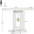 Modern Console Table with Geometric Base/40