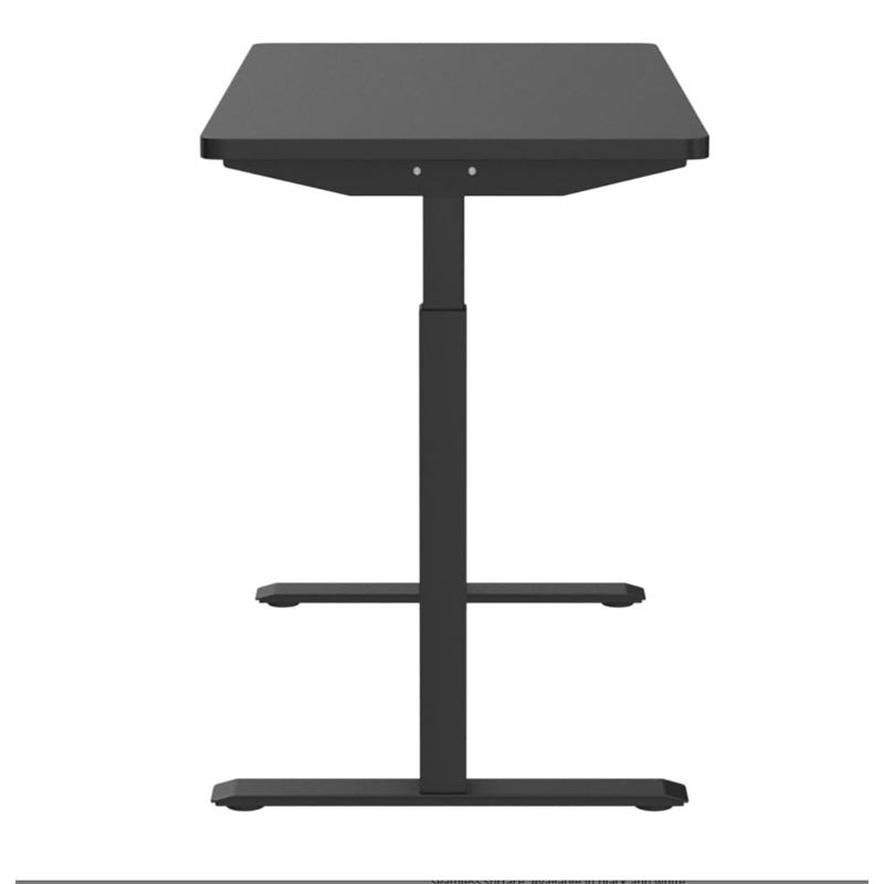 Electric Height Adjustable Desk Home Office Particle Board Desk - Black