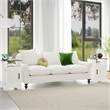 Farmhouse Nightstand Side End Table with Charging Station 2 Sets White & Rustic