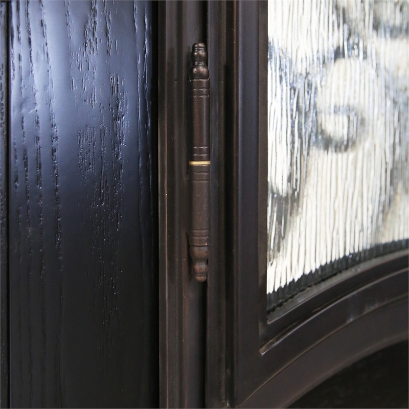 KaMic Polyurethane Swing Exterior Door with Right-Hand in Espresso