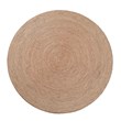 bali & pari Bistra Round Seagrass & Wood Dining Table in Natural Brown