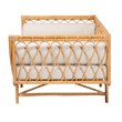 bali & pari Davida Modern Bohemian Natural Brown Rattan Daybed