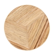 bali & pari Bella Bohemian Natural Rattan and Mahogany Wood Coffee Table