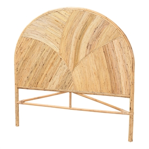 bali & pari Seana Bohemian Honey Rattan King Size Standalone Headboard