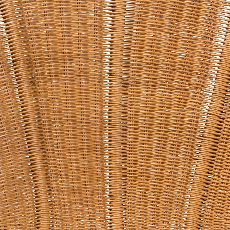 bali & pari Blossom Bohemian Honey Rattan Accent Flower Chair