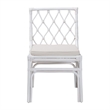 bali & pari Carwyn Bohemian White Rattan Dining Chair