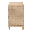 bali & pari Lanica Japandi Sun Bleached Rattan 2-Drawer Console Table