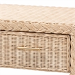 bali & pari Lanica Japandi Sun Bleached Rattan 2-Drawer Console Table