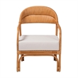 bali & pari Marisa Bohemian Light Honey Rattan Arm Chair