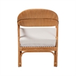 bali & pari Marisa Bohemian Light Honey Rattan Arm Chair