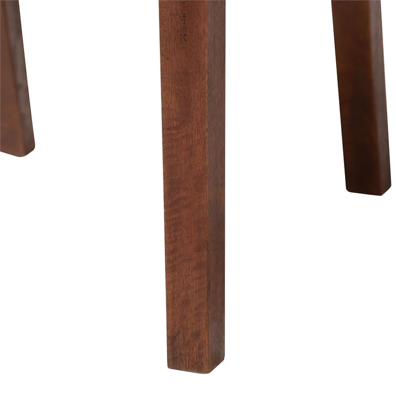 bali & pari Cordoba Natural Seagrass and Mahogany Wood 2-Piece Dining Chair