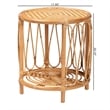 bali & pari Berilo Bohemian Light Honey Rattan End Table