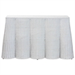 bali & pari Palm Bohemian White Scallop Rattan Console Table
