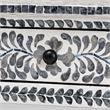 bali & pari Diata Black and White Pearl Capiz Shell 2-Drawer Console Table
