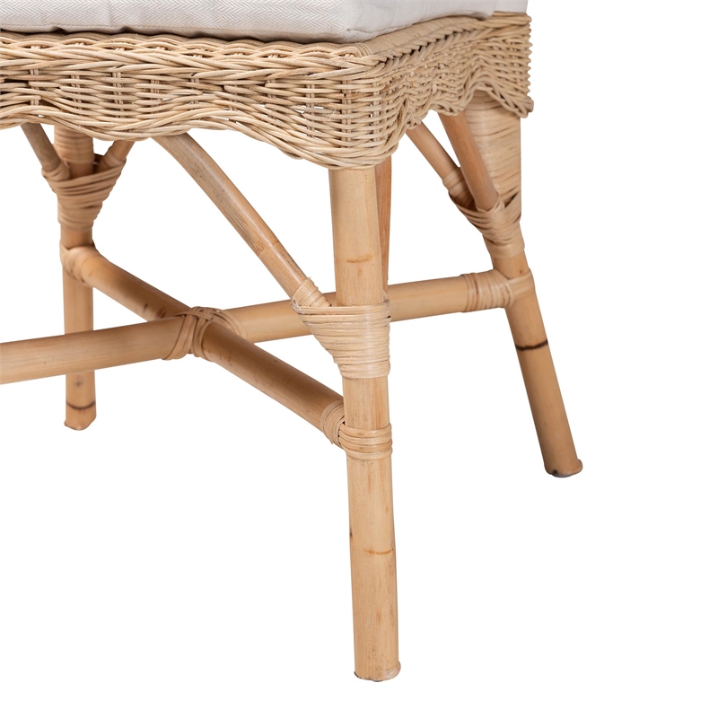 bali & pari Bilu Bohemian Natural Rattan Dining Chair