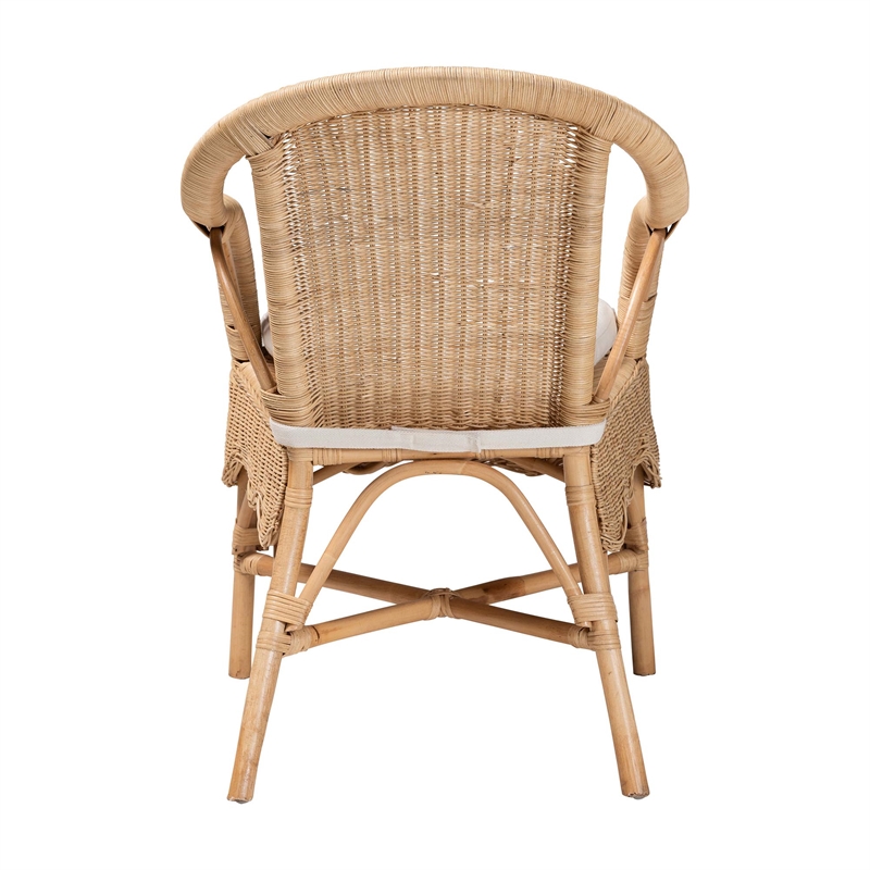 bali & pari Reinu Natural Rattan Dining Chair